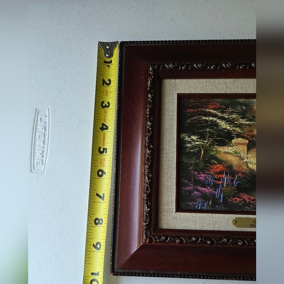 Thomas Kinkade "Spring Gate" Frame Matted COA Access print 12×10 - Picture 6 of 13